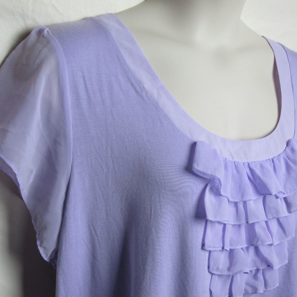 Lane Bryant - Purple Ruffle Top (22/24)